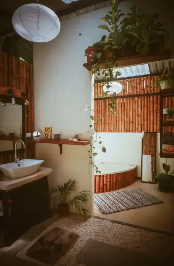 bathroom in a cabin