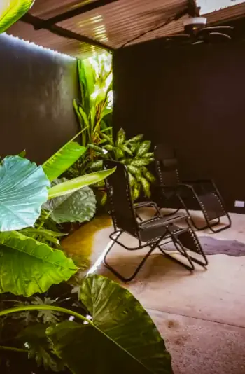 patio interno en casa de alquiler